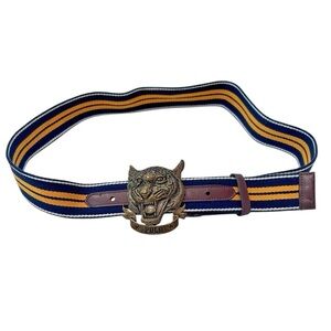 Polo Ralph Lauren Tiger Buckle Leather Belt in Brown Men’s Size L or XL 36"-40"
